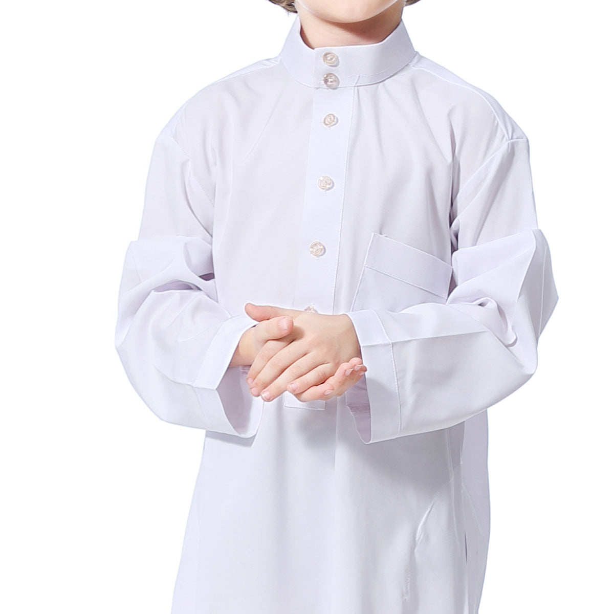 Middle Eastern teenage boy robe